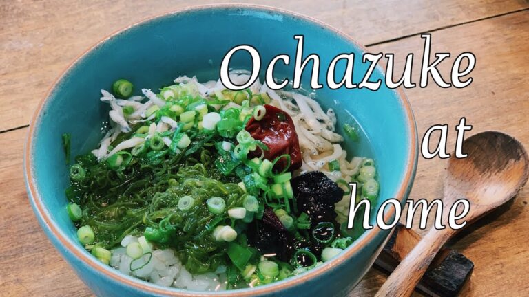 残りのご飯で湯漬け☆ochazuke!