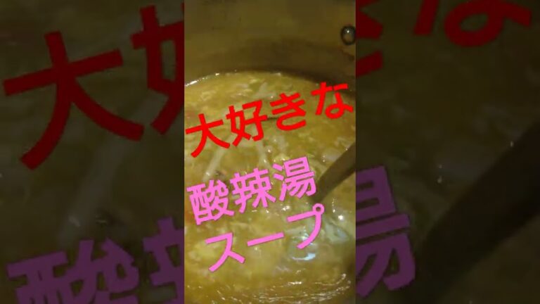 家庭用酸辣湯スープ作っちゃいましたー🍜✌️