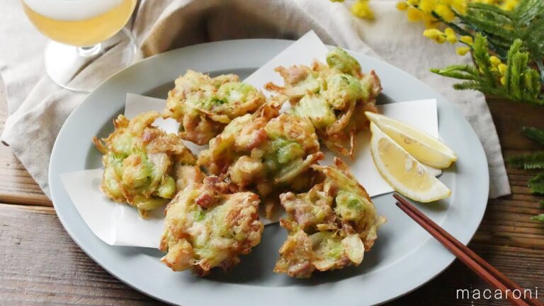 食感が楽しい「鶏もも肉とアボカドのかき揚げ」のレシピ・作り方