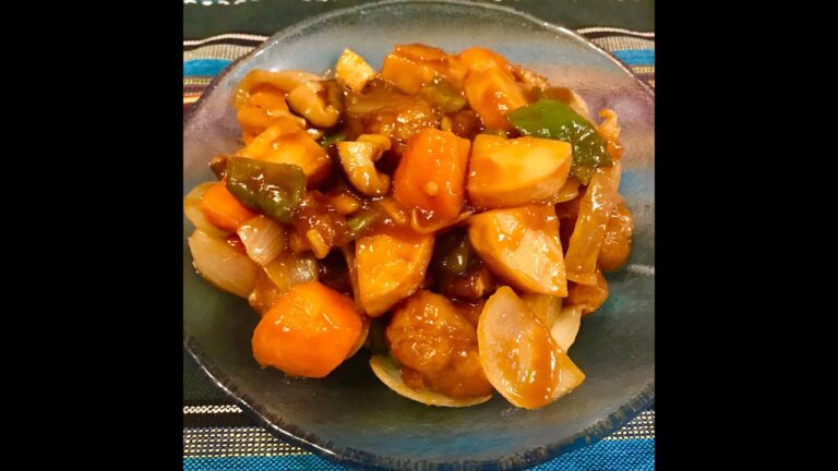 これはまるで酢豚【大豆ミートのヴィーガン甘酢あんかけ】　Sweet vinegar thick starchy sauce मीठा सिरका मोटी स्टार्च वाली चटनी