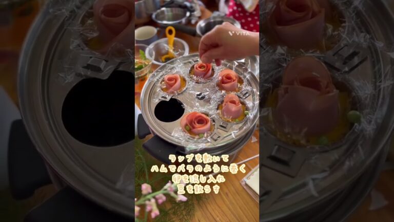 映える❣️お弁当のおかずアンド朝食に！ミニバラオムレツ