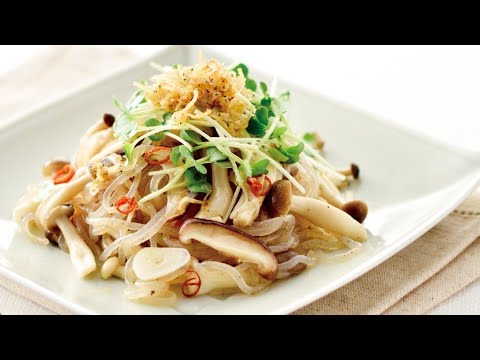 じゃこときのこのしらたきパスタの作り方