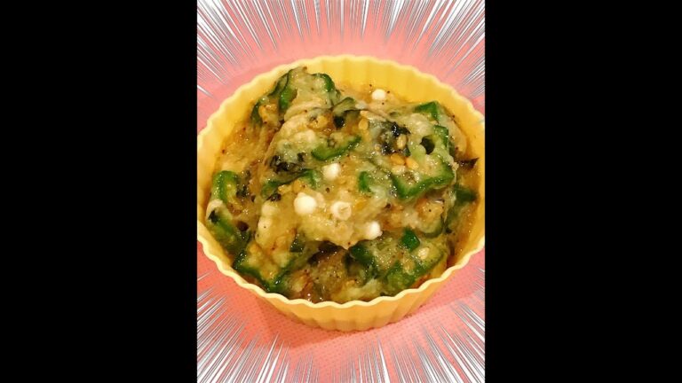 すりゴマたっぷりネバネバおくら！#お弁当