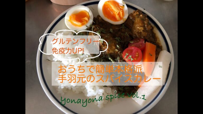 夜な夜な作る朝カレー　手羽元スパイスカレー編