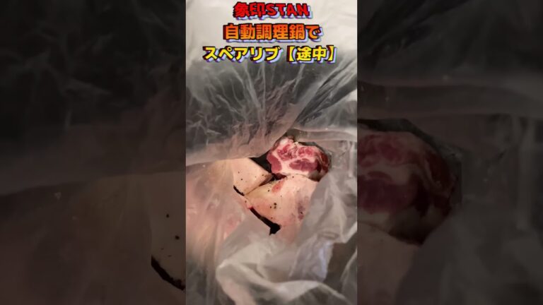 象印STAN自動調理鍋でスペアリブ【途中】#スペアリブ #自動調理鍋 #自動調理 #cooking #electriccooking #cookpot #象印 #stan #豚肉レシピ #自動調理器