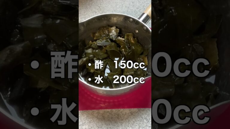 昆布の出汁がらの佃煮 #shorts