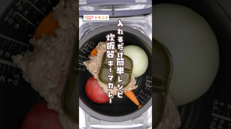 【入れるだけ簡単レシピ】 炊飯器キーマカレー #炊飯器 #炊飯器レシピ #ほったらかし #キーマカレー #レシピ #カレー #無水カレー #ひき肉 #ズボラ飯