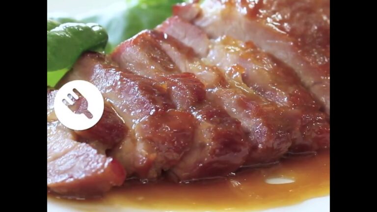 タレが輝く！ 金の甘ダレ焼豚