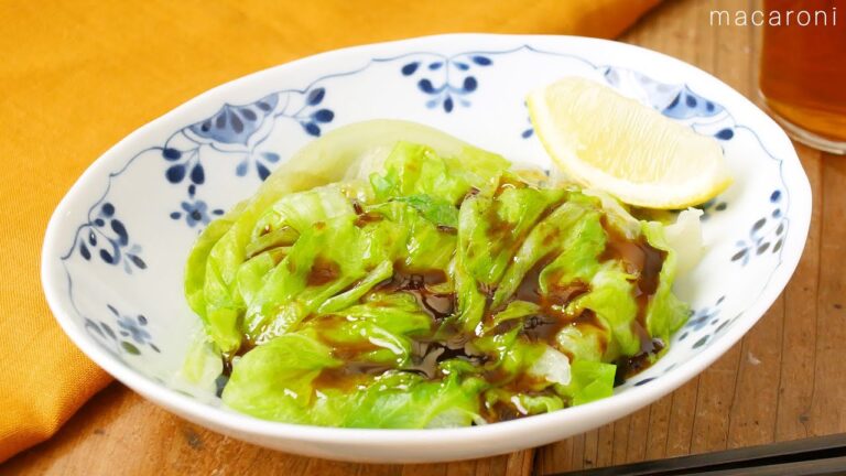 【オイスターソースでやみつきレタス】ゆでたレタスにかけるだけ！おつまみに最適！