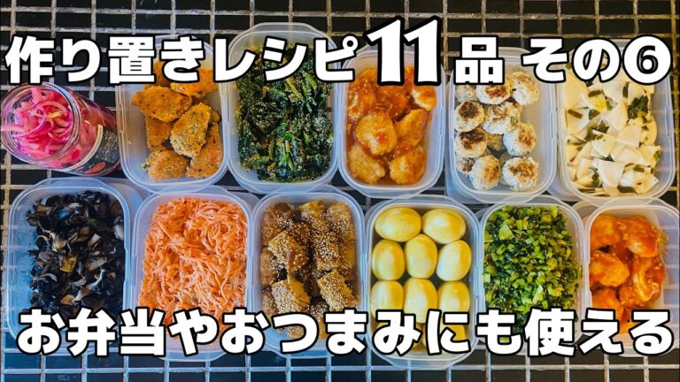 彩り抜群！冷蔵庫が充実の作り置きおかず11品レシピ