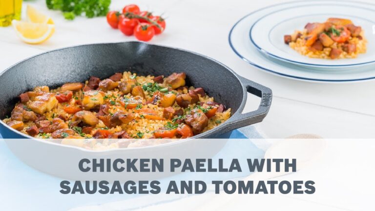 Chicken Paella with Sausages and Tomatoes - Cooking with Bosch