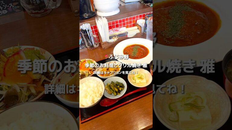 【小鉢がたくさん】煮込みハンバーグ定食（ふじみ野市）