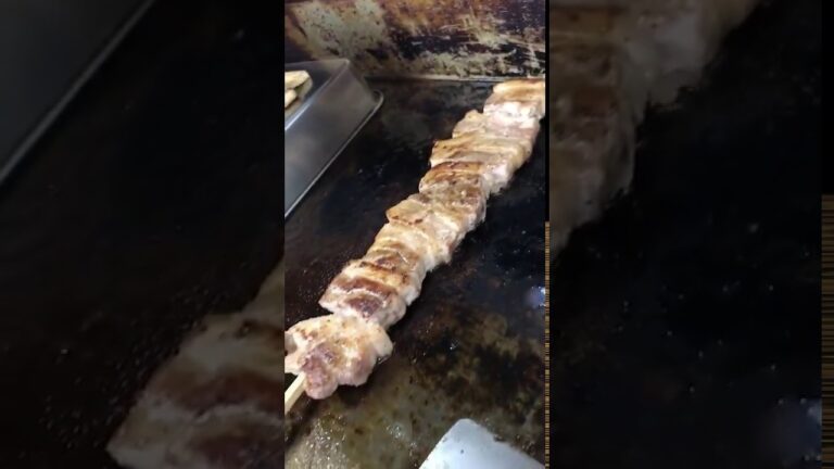 ５００ｇのビックリ豚串焼き上がり