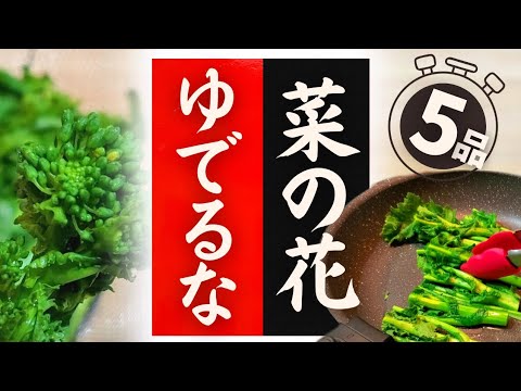 【菜の花】の美味しい食べ方！驚くほど美味しくなる！