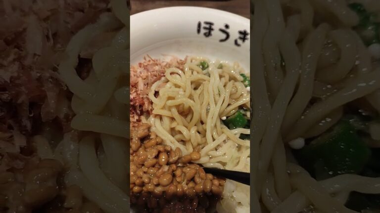 オクラ納豆まぜそば！！