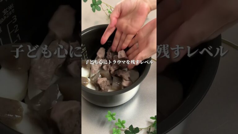 【炊飯器でつくる牛すじ煮込み】時短レシピと子育ての話