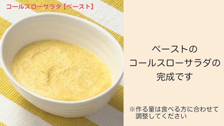【手軽に家庭で作れる介護食】コールスローサラダ（ペースト）｜訪問歯科ネット