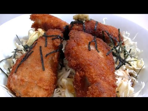 【揚げたて】チキンカツにわさびとめんつゆをかけて食らう【激ウマ】