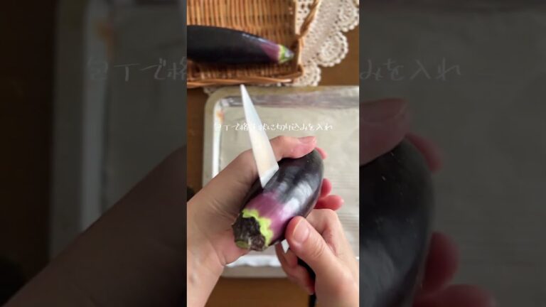 【トースター焼くだけ】なすの味噌焼き【簡単】