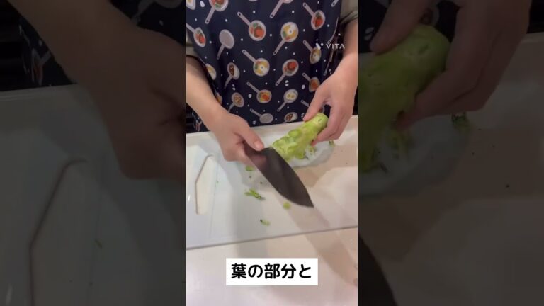 ブロッコリーの茎で一品