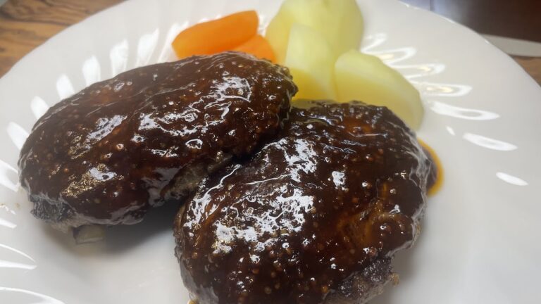 シンプル簡単ハンバーグ作りました！#shorts