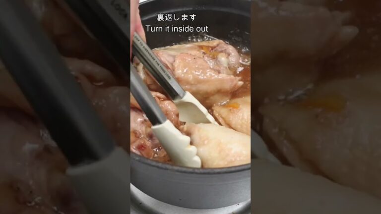 【簡単すぎる鶏肉レシピ】ゆず茶とお醤油を鍋に入れるだけ（レシピは説明欄に） #shorts