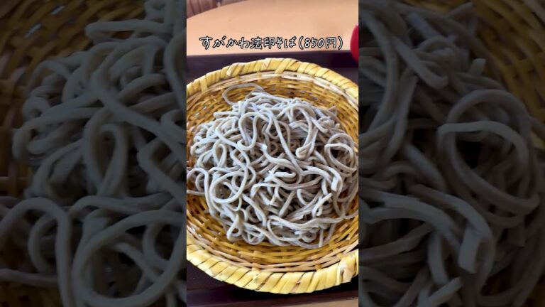 【強コシの十割そば！すがかわ法印蕎麦】道の駅グルメ/北信州やまのうち（神奈川） #Shorts