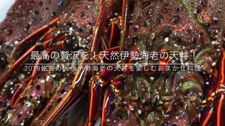 最高の贅沢を！佐島の天然伊勢海老天丼