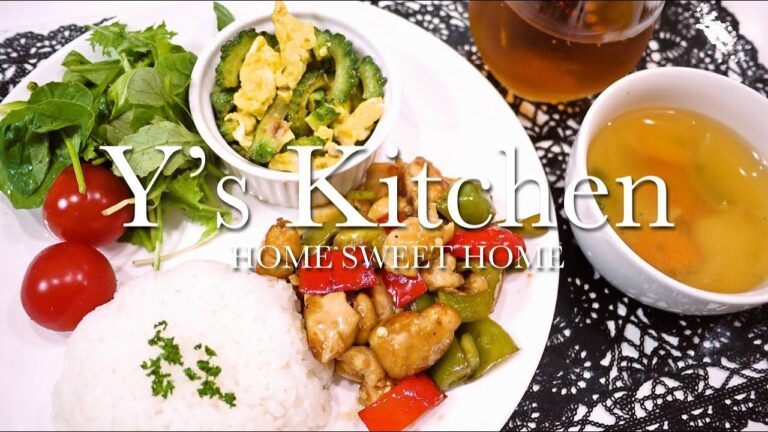 【料理音】ささみとパプリカの甘酢あん＆ゴーヤとツナのたまご炒め