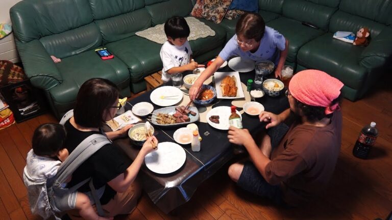 家族ごはん 【 キムチねぎ納豆・マスのムニエル 】