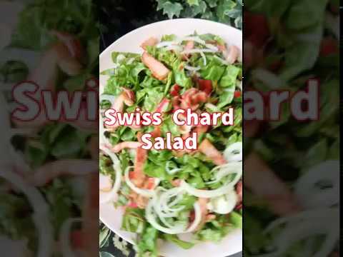 Swiss Chard Salad! 【スイスチャード】のサラダの作り方。【おしゃれ野菜】【簡単サラダ】