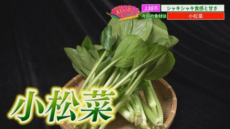 「1年中食べられる万能野菜！小松菜が絶品レシピに！」えいっとレシピ “くらしに笑顔を、食卓に新潟の恵みを” #72 ＜【公式】スマイルスタジアムNST＞