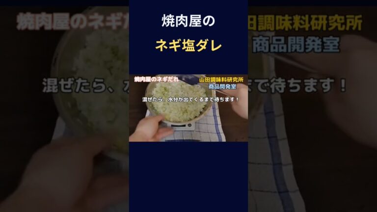 焼肉屋のネギ塩ダレの作り方　#料理 #簡単レシピ #万能調味料#簡単レシピ#山田調味料研究所#失敗しらずの甘露醤油だれ#現実的料理人#ペアリング料理研究家