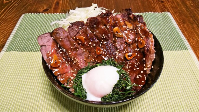 簡単！男のどんぶり！！『M.K.Oステーキ丼』を作るぜ！マジで！！