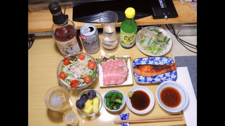 【昨日の】鮭の塩麹味噌漬け ローストポーク【晩酌】