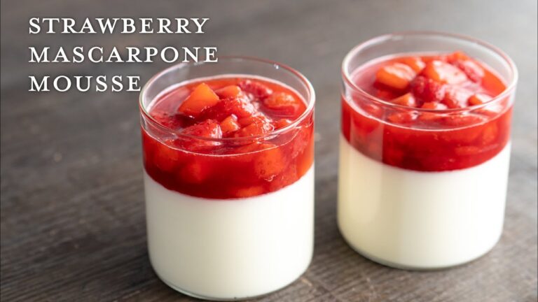 【イチゴとマスカルポーネのムース】パティシエが教える失敗しない Strawberry Mascarpone Mousse