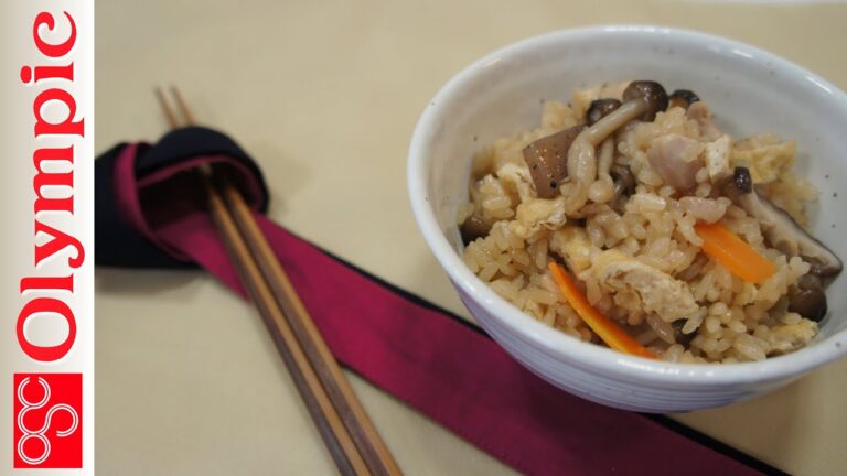 オリンピックの超簡単レシピ　炊き込みご飯の作り方　★初めてでも美味しくできます♪　Takikomi Gohan