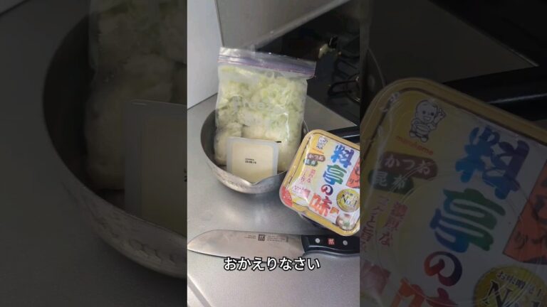 ネギ豆腐わかめ味噌汁#夜食 #ズボラ飯