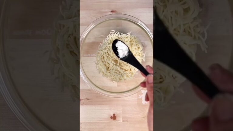 【そうめんお焼き】余ったそうめん、食べ飽きたそうめんで混ぜて焼くだけ簡単お焼きを作りました。#shorts #簡単レシピ #簡単料理