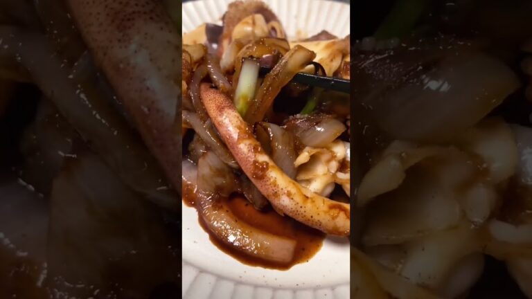ご飯がススム！絶品！おかず！イカの生姜焼き！　#shorts #生姜焼き #おかず #おかずレシピ #レシピ