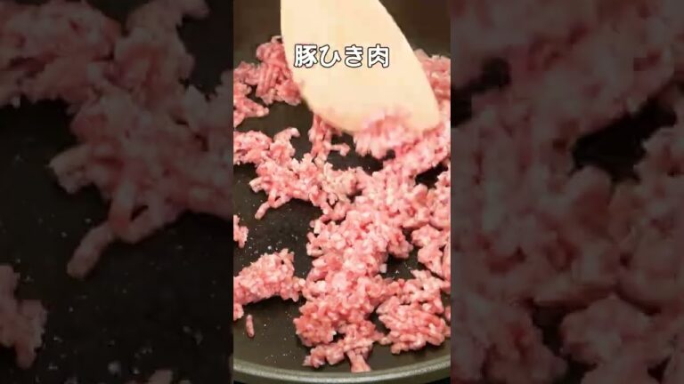 ホットプレートで作る！ 石焼き風 豆苗ビビンバ　#Shorts