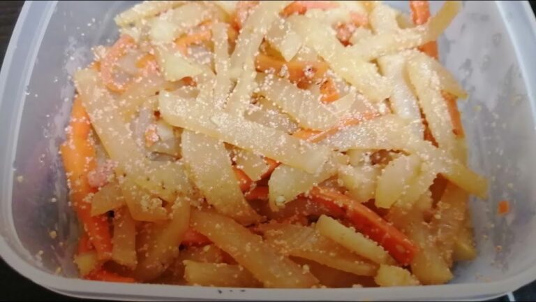 節約料理 大根と人参のタラコ炒め