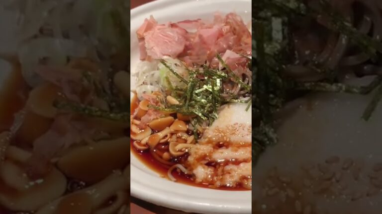 或る日のお昼ご飯　そじ坊　冷やし山菜とろろ蕎麦