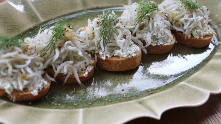 【うつわ８割】しらすとディルで作る簡単ブルスケッタ_N'139