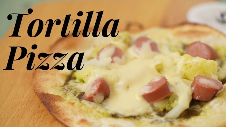 【業スー食材】たった15分で仕上がるトルティーヤピザ　時短　簡単　パン　料理　レシピ