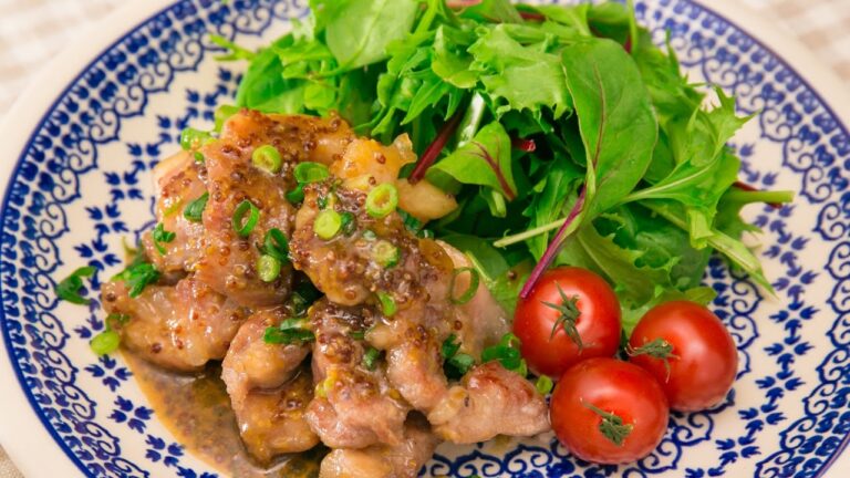 豚肩ロースのハニーマスタードソテー
