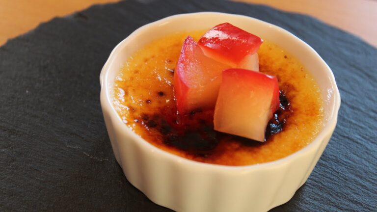 林檎のコンポートブリュレの作り方