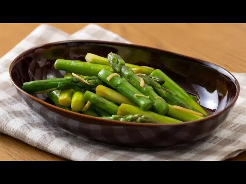 アスパラの浅漬け　しょうが風味