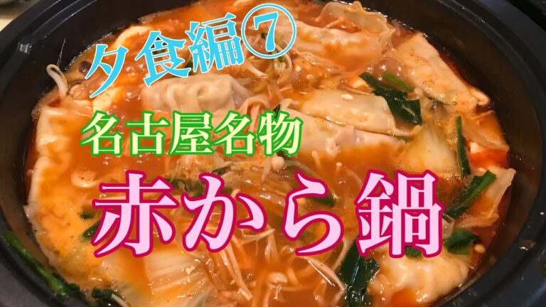 【料理動画】夕食編⑦  名古屋名物  赤から三番でお鍋！