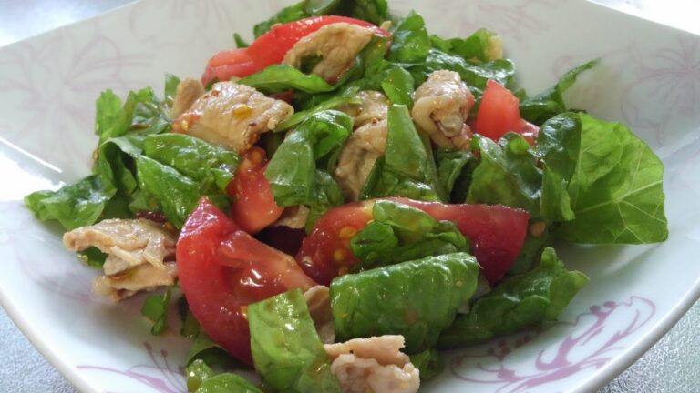 ゆで豚の簡単サラダ